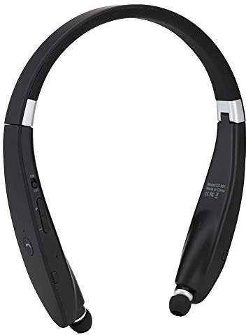 Écouteur Sans Fil SX-991 Cou Pliable Type De Suspension Casque Télescopique Écouteur Sans Fil Avec Tour De Cou Pour Tablette Sportive Ordinateur Portable Bureau Téléphone Portable(Noir)
