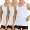 Falechay Débardeur Homme Lot de 3 Maillot de Corps 100% Coton Musculation Sport Maillot de Corps Blanc 3XL
