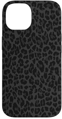 Schutzhülle mit Leopardenmuster, Schwarz und Weiß Hülle für iPhone 14