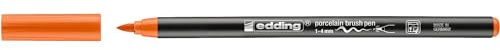 Edding Pinselstifte, Porzellan, 4200, Orange, 1 – 4 mm, 10 Stück