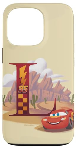 Disney & Pixar Alphabet Monogram Letter L Lightning McQueen Case for iPhone 13 Pro