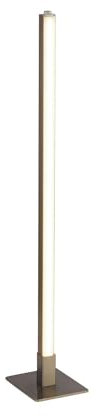 LED Tischlampe Touch Dimmer einstellbare Lichtfarbe 2700/3000/4000 K in Silber matt 50 cm Metall Modern Tischleuchte Wohnzimmer Nachttischlampe
