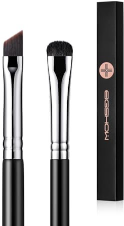 EIGSHOW Eyeliner & Lidschatten Pinsel, Fein Gewinkelt Pro Präzisions Gel Eyeliner Makeup Pinsel High-End Klein Lidschatten Smudge Pinseln Für Präzises Liner Augen Makeup (E835&E806)