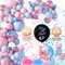 XIMEY Gender Reveal Balloon, Boy or Girl Babyshowerparty Deko, 128 Stück Gender Reveal Party Deko Blaues und Rosa Konfetti, Boy or Girl Ballon für Gender Reveal Party, Baby Shower Party