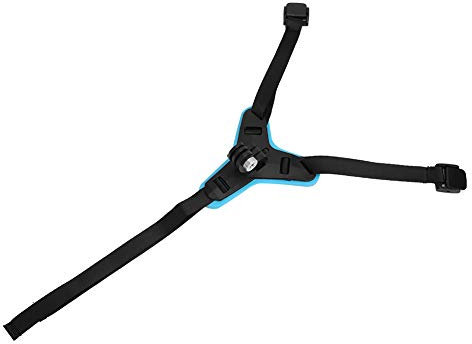 Denash Action Camera Helmet Mount, Good Ductility, Action Camera Helmet Stand for Cycling (Blue)