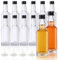 YBCPACK 12 Stück Kleine Glasflaschen zum Befüllen 50ml Leer Likörflaschen, Mini Schnapsflaschen mit Schraubverschluss, Trichter, Perfekt für Eierlikör, Tequila, Schnäpse
