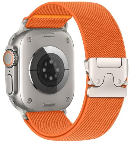 Elastisches Armbänder für Apple Watch Ultra/2 Armband 49mm 46mm 40mm 44mm 45mm 41mm 42mm 38mm,Nylon Stoff Band Fallschirmverschluss Sport Strap für Apple Watch 10 iWatch 9 8 7 6 5 4 3 SE/2 Apfelband