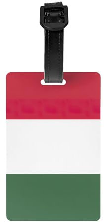 Gepäckanhänger mit Ungarn-Motiv, PVC-Material, für Koffer, mit abnehmbarem Armband, für Reisen, den täglichen Gebrauch