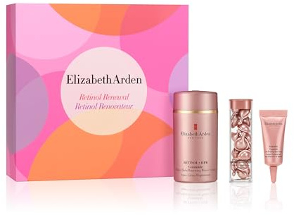 Elizabeth Arden Retinol + HPR CERAMIDE Retinol Renewal, 3-teiliges Geschenkset, Anti-Aging-Hautpflege zur Glättung feiner Linien und Falten, luxuriöses Geschenk für Frauen