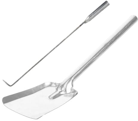 Levemolo Home Essential Feuerstellen-schürhaken-set – Robuster Kaminbesteck Ascheschaufel Und Schürhaken Holzofen-brennholz Holzkohle