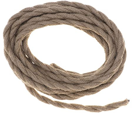 SEWOART Cable Eléctrico Trenzado Vintage De 5 M Para Lámpara Colgante Led Cuerda Decorativa