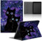 Yimctoie Tablet Hülle für Lenovo Tab M10 HD 10,1 2nd Gen TB-X306X,Weiches TPU Cartoon Anime Kawaii Black Cat Muster Aesthetics Design Schutzhülle Flip PU Leder mit Standfunktion Stoßfest Case,Anime