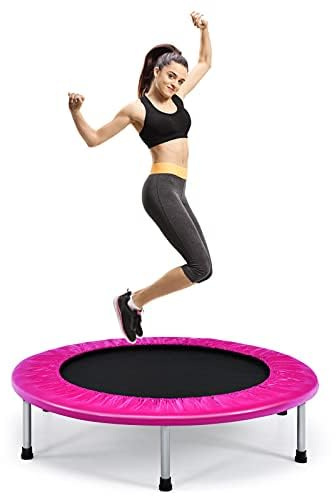 FANTASK φ97 cm, mini trampolino da fitness, pieghevole, portata fino a 150 kg