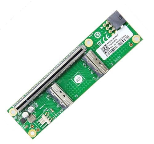 chenyang 2 Port PCI-E X16 auf PCI-E 5.0 MCIO 8i 74Pin SFF-TA-1016 Adapter Mini Cool Edge IO Buchse PCI-Erweiterungskartenadapter mit 6Pin GPU-Stromanschluss für Erweiterungsgrafiken