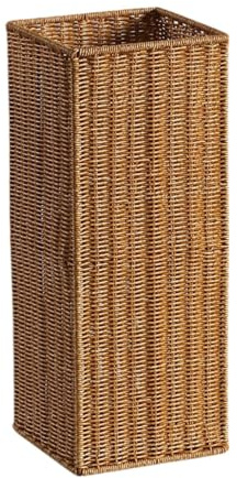 TAIZhiChen Porte-parapluie En Rotin Artificiel, Support de Parapluie Polyvalent et Rustique, pour Couloir, Pendaison de Crémaillère, Appartement, Dortoir, 49 Cmx20 Cmx20 Cm