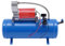 Compressore d'aria per auto, 6 l, grande serbatoio portatile, silenzioso, con tubo da 3,8 m e manometro per pneumatici auto, freni ad aria, gonfiaggio pneumatici