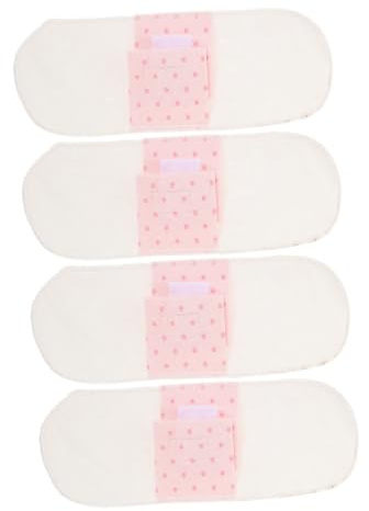 COLLBATH Weiche Atmungsaktive Slipeinlagen 4 Stück für Frauen Waschbare Menstruationsbinden Schutz und Komfort aus Baumwolle Schwangerschaft und Wochenbett