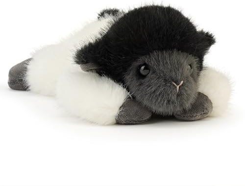 Orablooiva Kuscheltier Lamm Süßes Plüschtier Lamm Stofftier Lamm Plüschtiere Lamb Plush Geschenk Grau Weiches Plüschtier für Jungen Mädchen