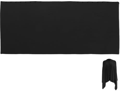 SECFOU Poncho Protection Complète Confortable Noir D'allaitement en Coton pour Femme Allaitante, pour Activités en Plein Air et Intérieur