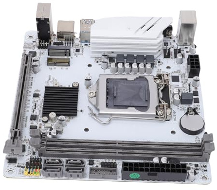 Asixxsix Placa Base, Placa Base B760 LGA 1700 ITX con Soporte DDR4 de Doble Canal Ranura WiFi PCIe 3.0 X16 M.2 para Trabajos de Diseño de Juegos de CPU de 10.a y 11.a Generación