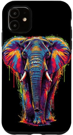 Colorful Elephant Pop Art Case for iPhone 11
