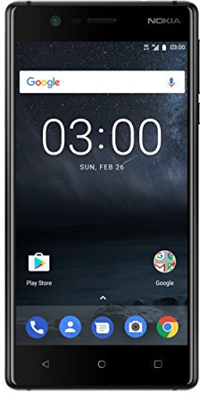 Nokia 3 Single SIM Smartphone (12,7 cm (5’’), 16 Go, Appareil Photo 8 Mpx, Android 7.0 Bleu