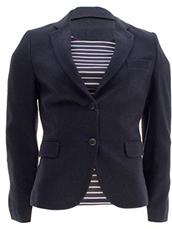 GANT Damen Twill Wool Blazer Anzugjacke, Blau (Marine), 10 (Herstellergröße: 36)