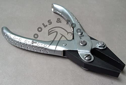 Parallel Action Flat Nose Pliers Smooth Jaws 140 mm Without Spring Jewelry Craft
