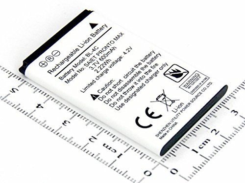 SAIET Batteria Originale X Pronto Max Liion 3,7V 600mAh 2,22Wh CONFEZIONATA in Poly Bag