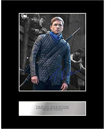 Signiertes Foto von Taron Egerton, Robin Hood-Film #1, signiert, Geschenk