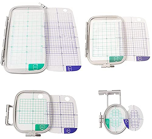 LNKA Stickrahmen für Brother PE800 PE770 780D PE700 PC6500 Brother Innovis 1250 700 Babylock-Stickmaschine, 4-in-1-Reifenset