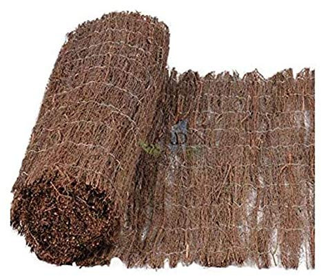 Suinga Brezo Ocultación 2x5 m | Cerramiento Natural de Brezo | Valla de Ocultación 65% para Jardin y Terraza 0,7-1 kg/m2