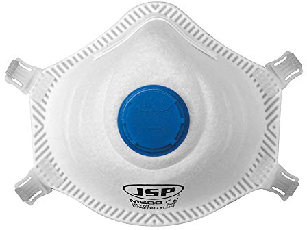 JSP M632 FFP3moulded Disposable Dustmask (Box of 10) One Size suitable for Construction, DIY, Industrial, Sanding, dust protection 99 Percent particle filtration Conforms and Complies to EN 149