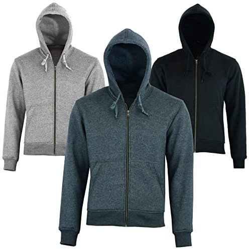 Vaster Chaqueta kevlar de forro polar para motocicleta con capucha y forro polar extraíble para motociclistas, 2 colores (carbón, L)