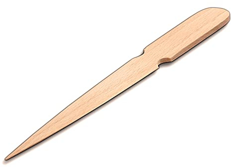 20x HOFMEISTER® Brieföffner aus heimischem Buchen-Holz, 21 cm, öffnet mit der Klinge alle Briefe sauber und schnell, hochwertiges Naturprodukt, handgefertigt in der EU