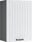 Vicco Hängeschrank Fame-Line, hängender Küchenschrank, Weiß Landhaus/Anthrazit, 50 cm