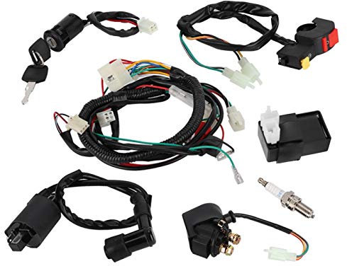Kabelbaum, ABS Voller Kabelbaum Magnetspule CDI Relais Kit Passend für ATV Quad Zubehörcc
