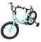 DiLiBee 16 Kinderfahrrad, Junge Mädchen Universal Kinder Fahrrad mit Stützrädern/Doppel Bremsen/Einstellbare Höhe als Geschenk für Kinder Grün