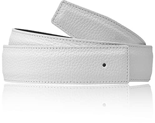 Erdi Ünver H Gürtel passend zur H Gürtelschanlle ohne Schnalle in 32mm (115 cm, Weiß)