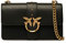 Pinko Love One Classic C Vitello Seta, Borsa Donna, Z99Q Nero-Antique Gold, U