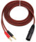 XLR Banana Speaker Cable, 3-Pin XLR Male Banana Plug Audio Cable, Gold Plated 4mm Male XLR3 Pro HiFi