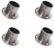 Flansch Edelstahl geschliffen Flanschverbindung Wandanker Wandflansch Rohrbefestigung für Wand und Boden Rohrsockel 4 Stück (32mm)