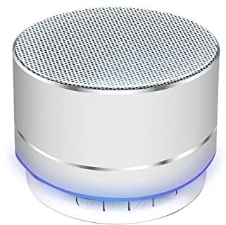 HDAKDDHG Portable Bluetooth Speaker, Bluetooth Speaker with LED Lights, Wireless Speaker with HD Sound Support TF Card, Mini Portable Speaker for in/Outdoor, Home, BBQ, Beach and Travel
