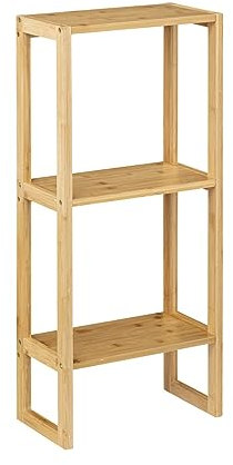 5five - hohes Regal 2 Ebenen 20cm lab n modul Bambus