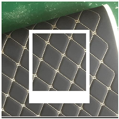 Kunstleder Gesteppt Meterware 1.4x1m Polsterstoff Möbelstoff Kaschiert Leder Bezugsstoff Lederoptik Als Polster-Stoff/Sitzbezug für Den Innen(Color