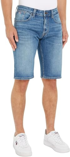 Tommy Jeans Herren Jeans Shorts Ronnie Wide Leg