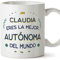 MUGFFINS Tazas Personalizadas para AUTÓNOMA mujer - En Español - Mejor del Mundo - 11 oz / 330 ml - Regalo Personalizable original y divertido