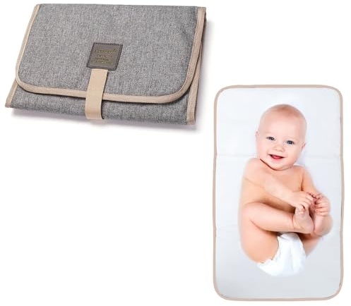 Pliable Matelas a Langer de Voyage, Matelas à Langer Bébé, Tapis à Langer pour Bébé, Matelas à langer pour jeunes enfants Tapis Imperméable, Pliable Imperméable Tapis a Langer Portable