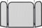 Unibos | Fire Guard Screen Panel Standing Gate - Steel Decorative Mesh Screen, Flame Guard for Coal & Wood Fire, Folding Fireplace Cover | Perfect for Outdoor & Indoor (L97cm x 53Wcm)- Fender