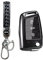 MEDZUK Coque Clé Compatible avec Seat Ibiza 6F KJ FR 2017-2024 2025 Coque de Protection pour clé de Voiture TPU, Accessoire Étui pour Clés avec Porte-clés (Noir)